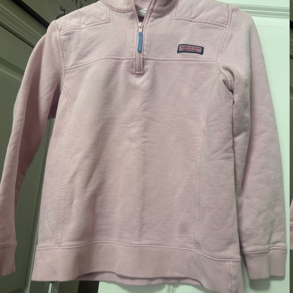 Vineyard Vines Light Pink Quarter-Zip Pullover